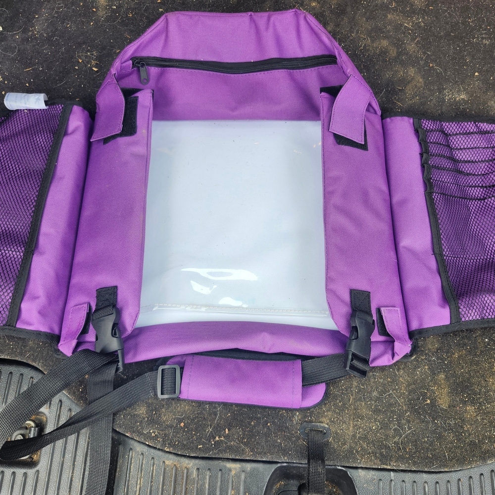 Purple Kids Car Seat Travel Tray